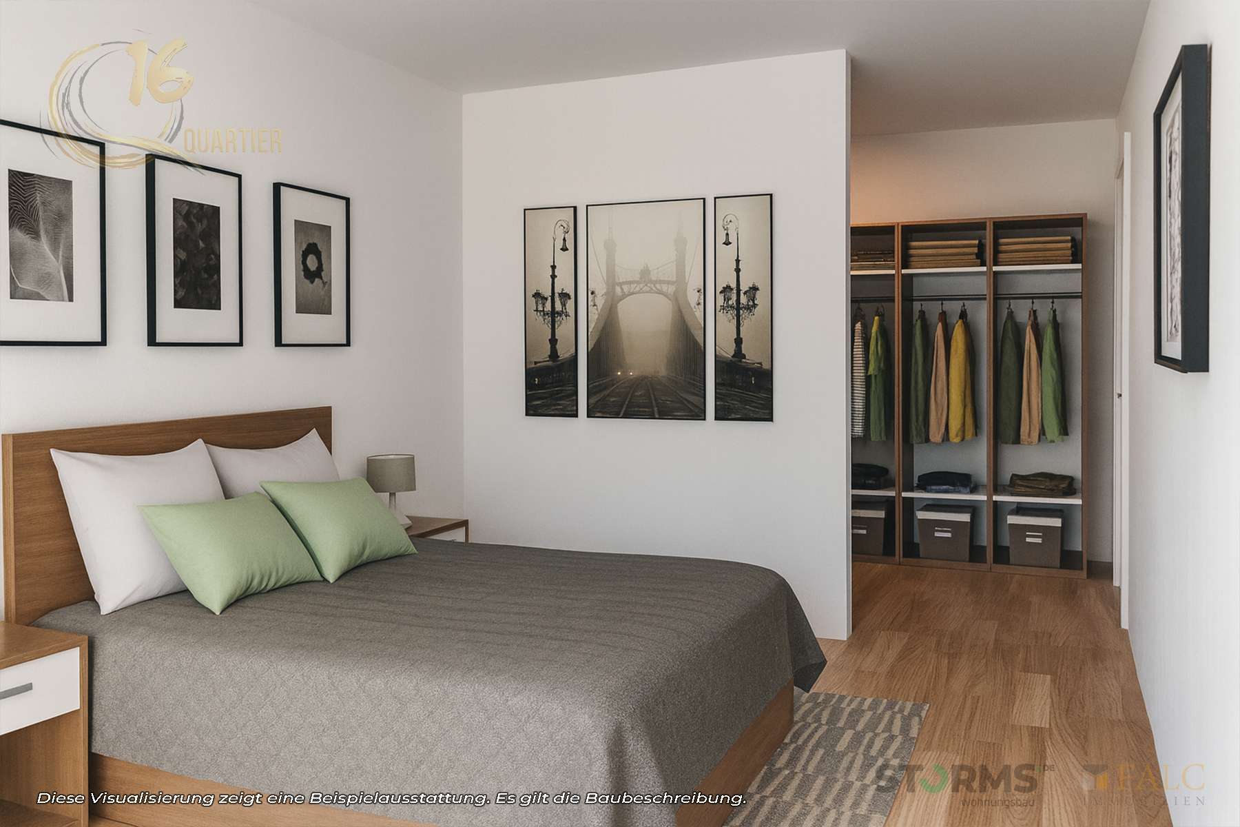 Schlafzimmer mit Ankleide